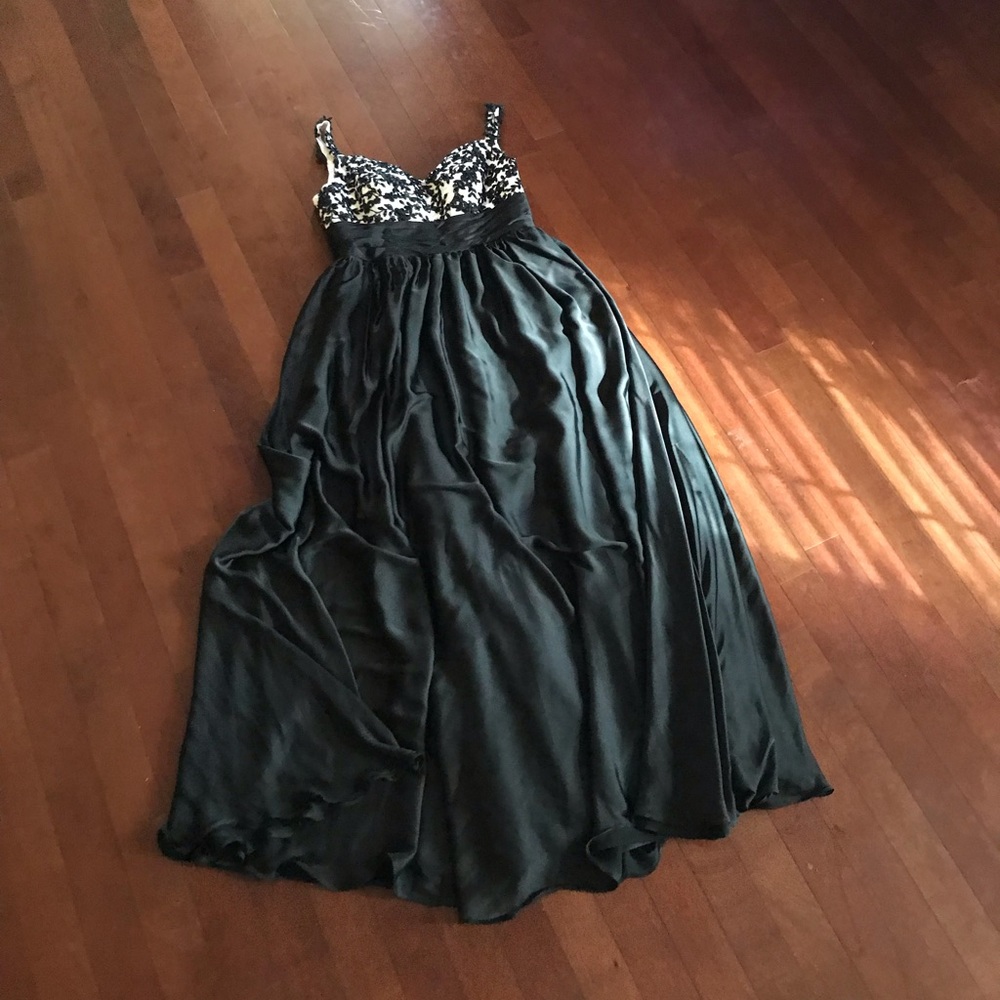 Black & white prom dress